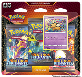 Blister Triplo - Destinos Brilhantes Dedenne - Pokémon TCG - MoxLand